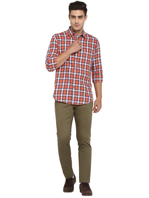 red checkered casual shirt - 17507454 - Standard Image - 3
