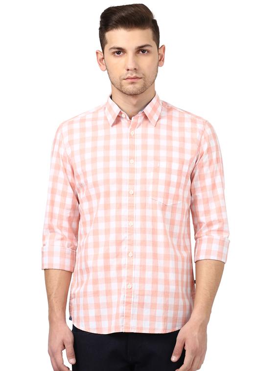 pink checkered casual shirt  - 17507479 -  Zoom Image - 0