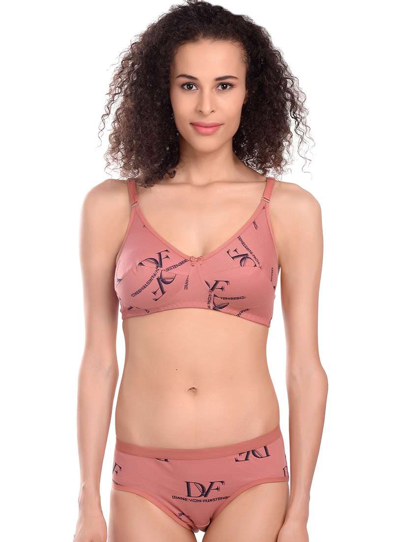 orange hosery bras and panty set - 17510166 - Zoom Image - 0