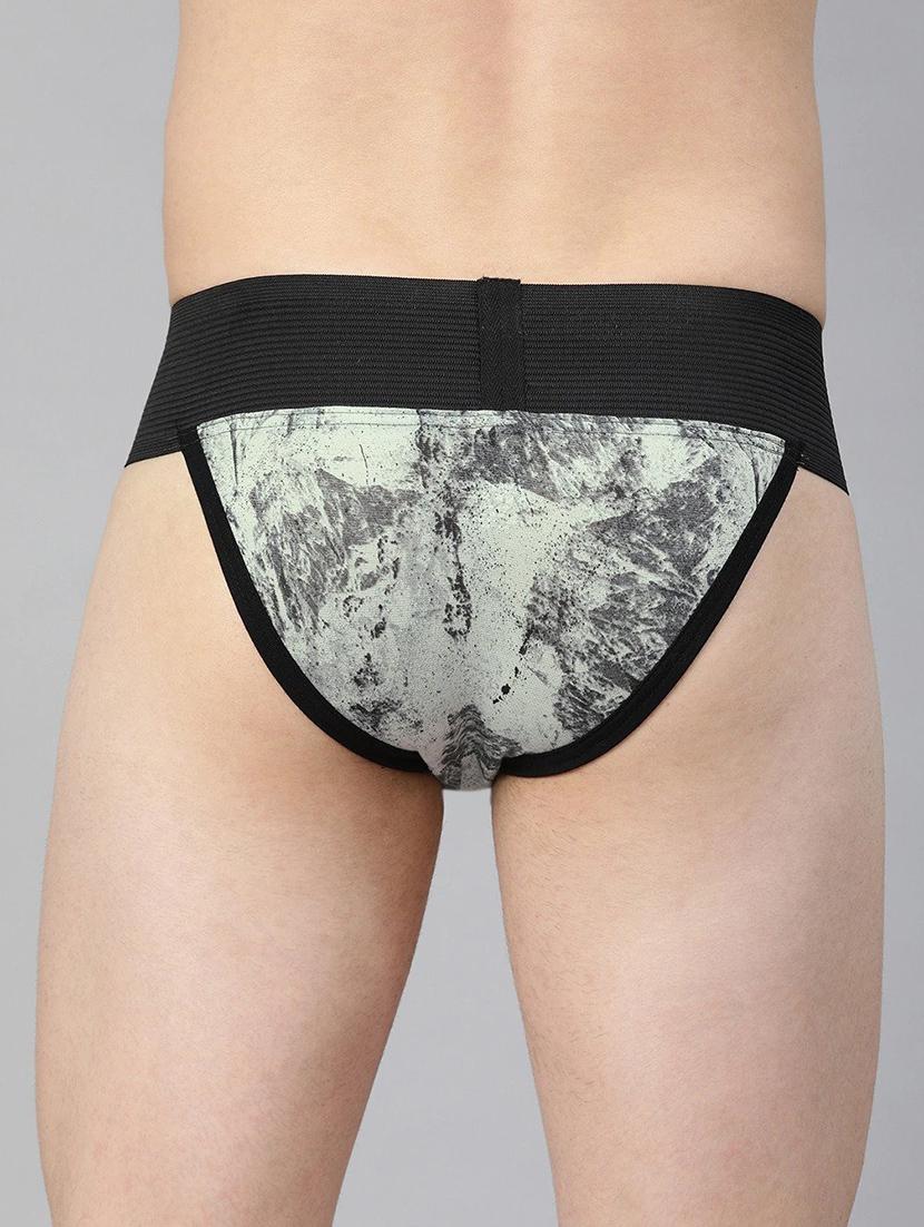 print 94% cotton, 6% elastane brief - 17513477 - Standard Image - 3