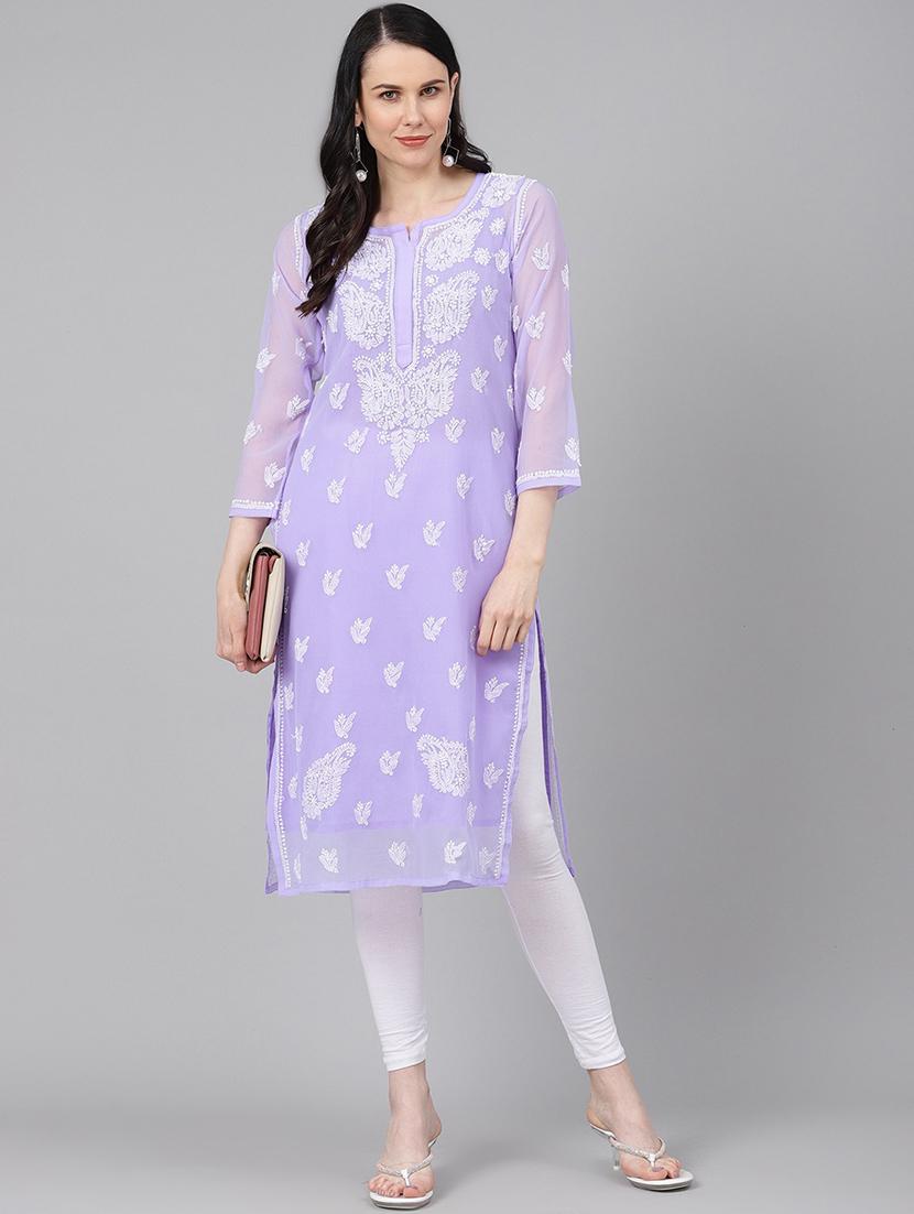 women's straight kurta - 17514763 - Standard Image - 3