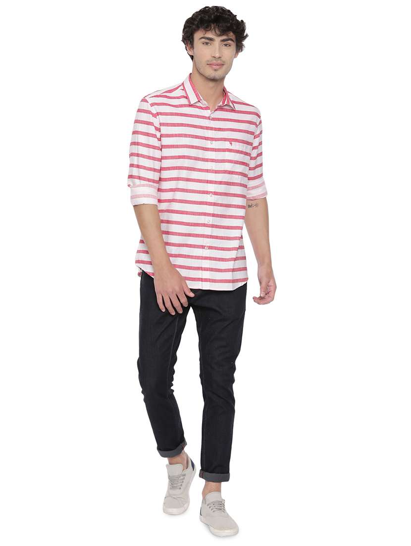 pink striped casual shirt - 17516371 -  Standard Image - 3