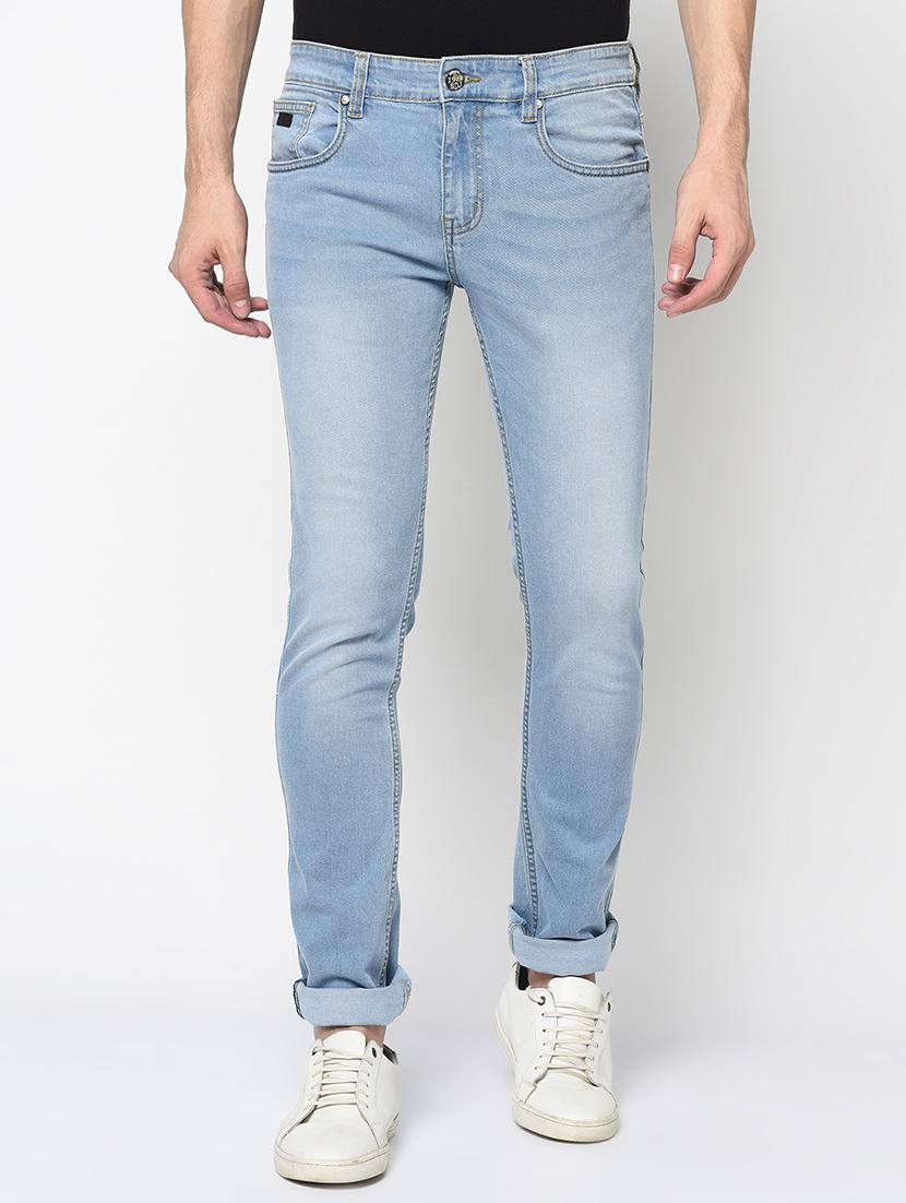light blue washed denim jeans - 17517746 - Zoom Image - 0
