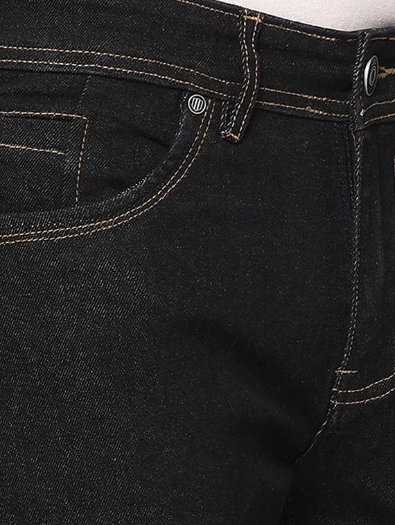 black plain denim jeans - 17517767 -  Standard Image - 5
