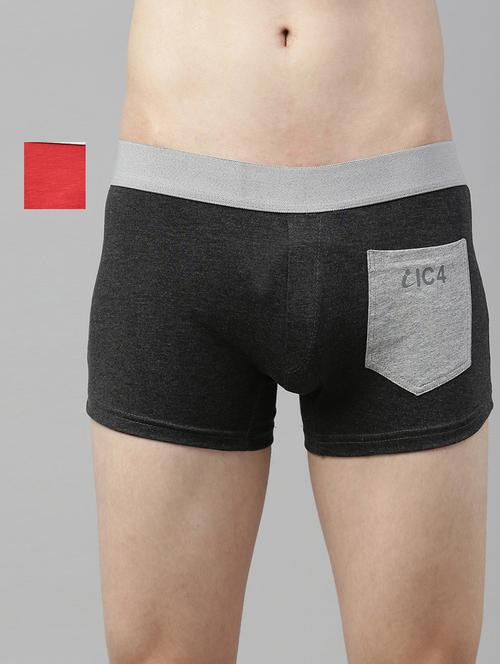 charcoalred 95% cotton, 5% elastane brief - 17517856 -  Standard Image - 0