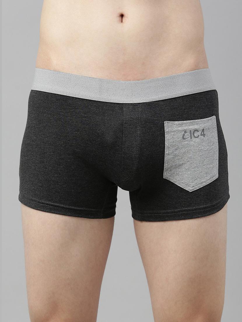charcoalred 95% cotton, 5% elastane brief - 17517856 - Standard Image - 3