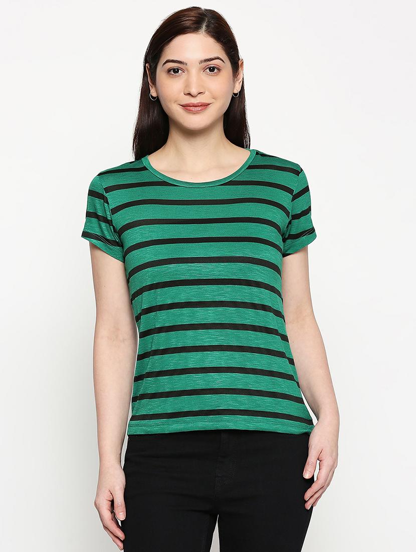 round neck striped tee - 17518190 - Zoom Image - 0