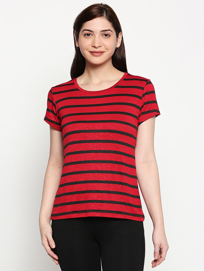round neck striped tee - 17518192 - Zoom Image - 0