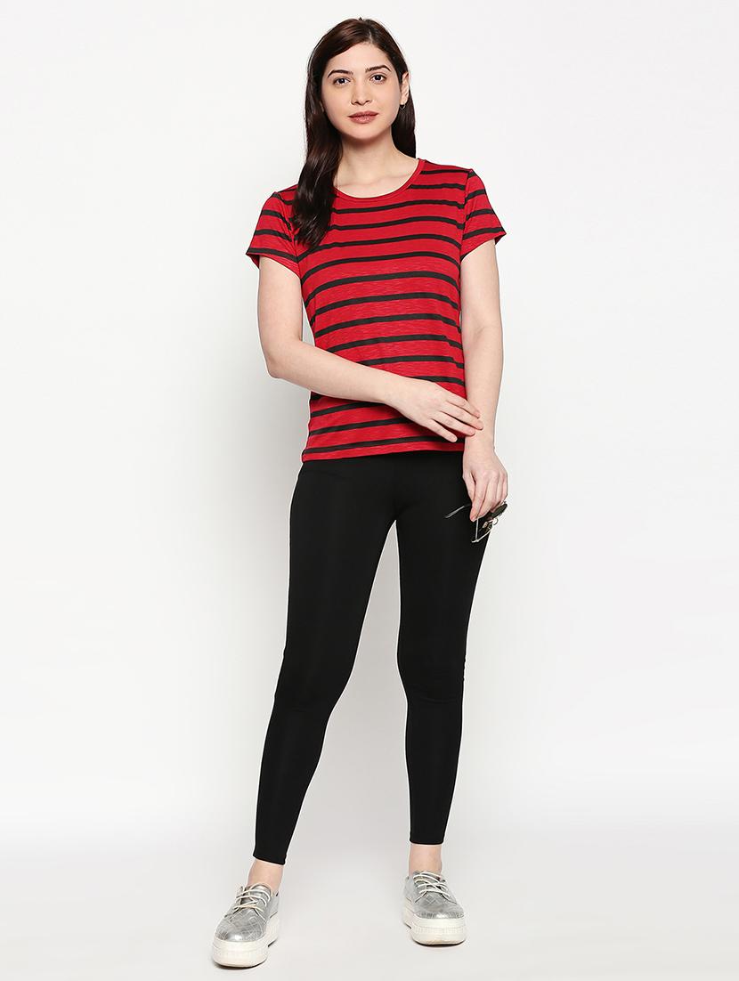 round neck striped tee - 17518192 - Standard Image - 3