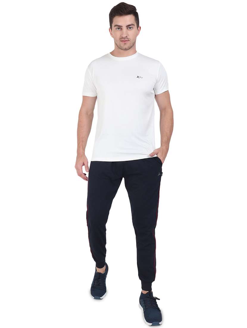 navy blue solid jogger - 17520489 -  Standard Image - 3