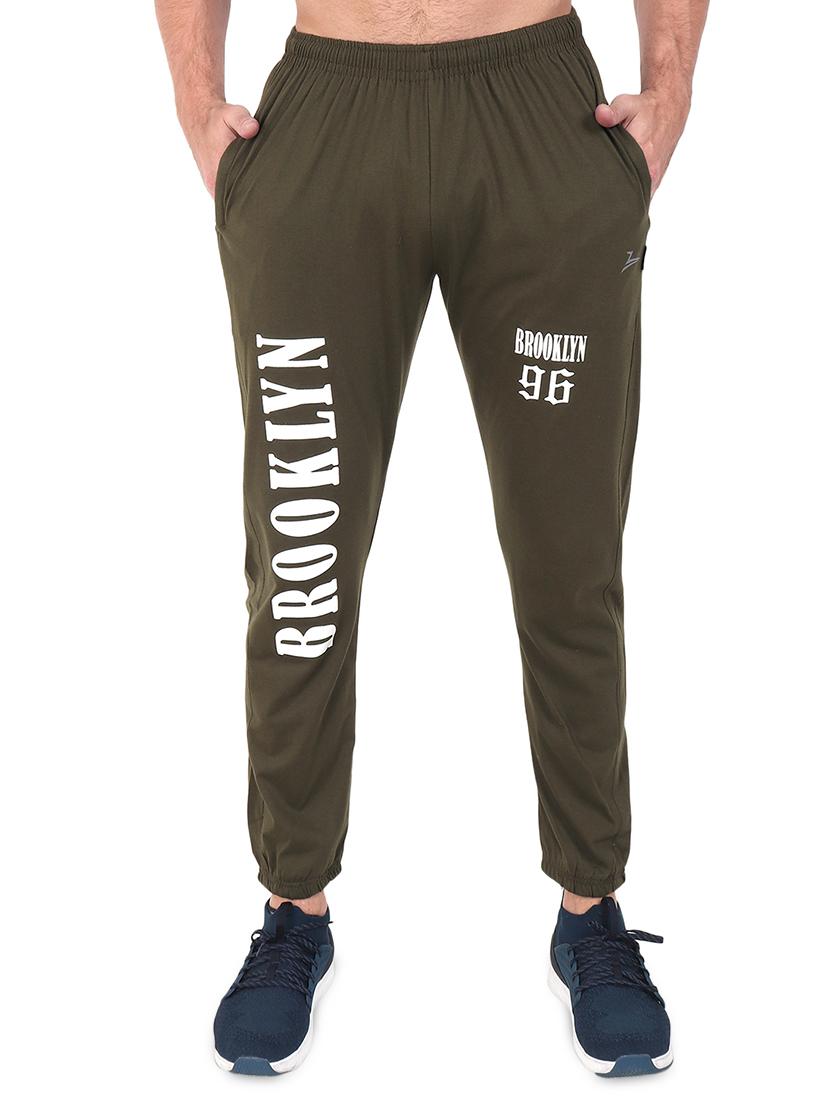 olive green printed jogger - 17520505 - Zoom Image - 0