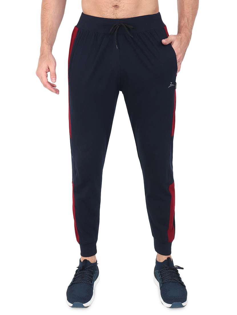navy blue side taped jogger - 17520512 -  Zoom Image - 0