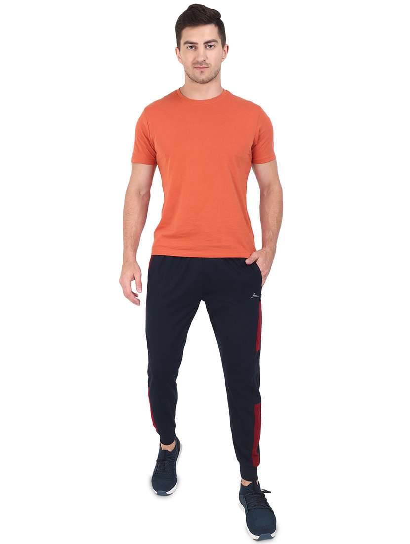 navy blue side taped jogger - 17520512 - Standard Image - 3