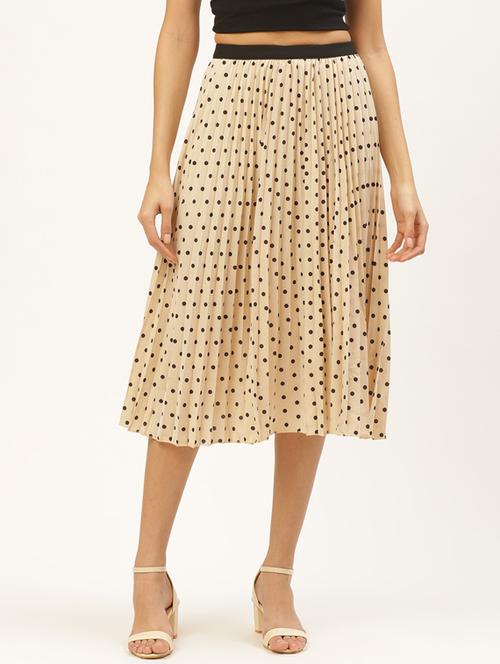 high rise polka dot a-line skirt - 17521117 -  Standard Image - 0
