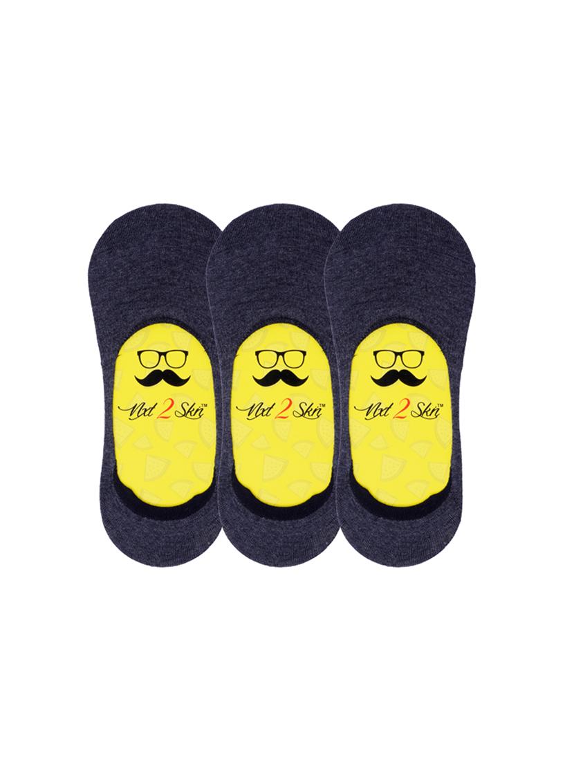 grey cotton no show sock - 17521317 -  Zoom Image - 0