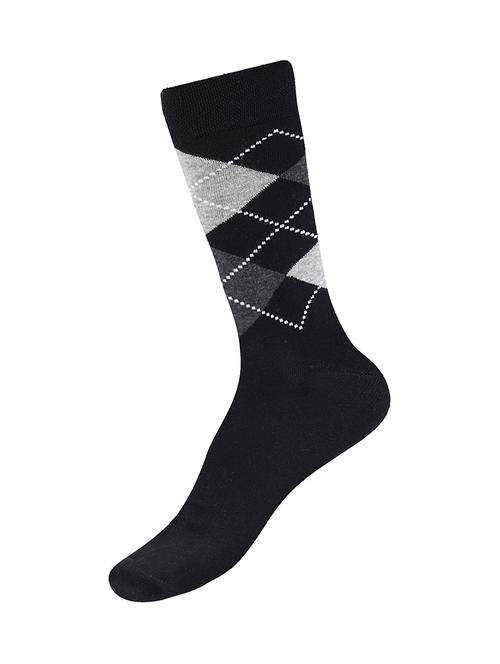 black cotton above ankle length sock - 17521364 -  Standard Image - 0