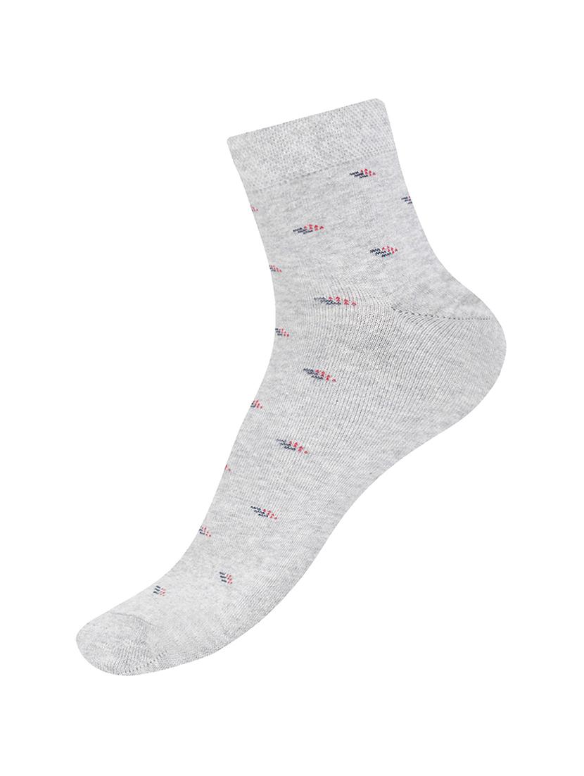silver cotton ankle length sock - 17521372 -  Zoom Image - 0