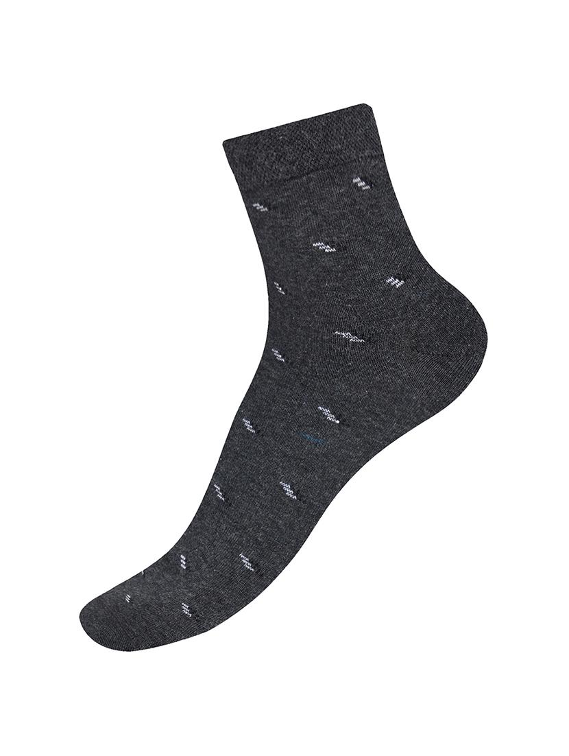 grey cotton ankle length sock - 17521373 -  Zoom Image - 0