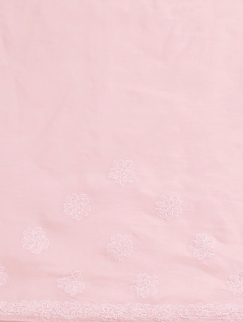 rosewater chikankari saree - 17522317 - Standard Image - 3