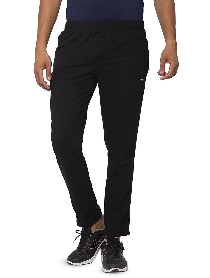 black solid full length track pant - 17524651 -  Zoom Image - 0