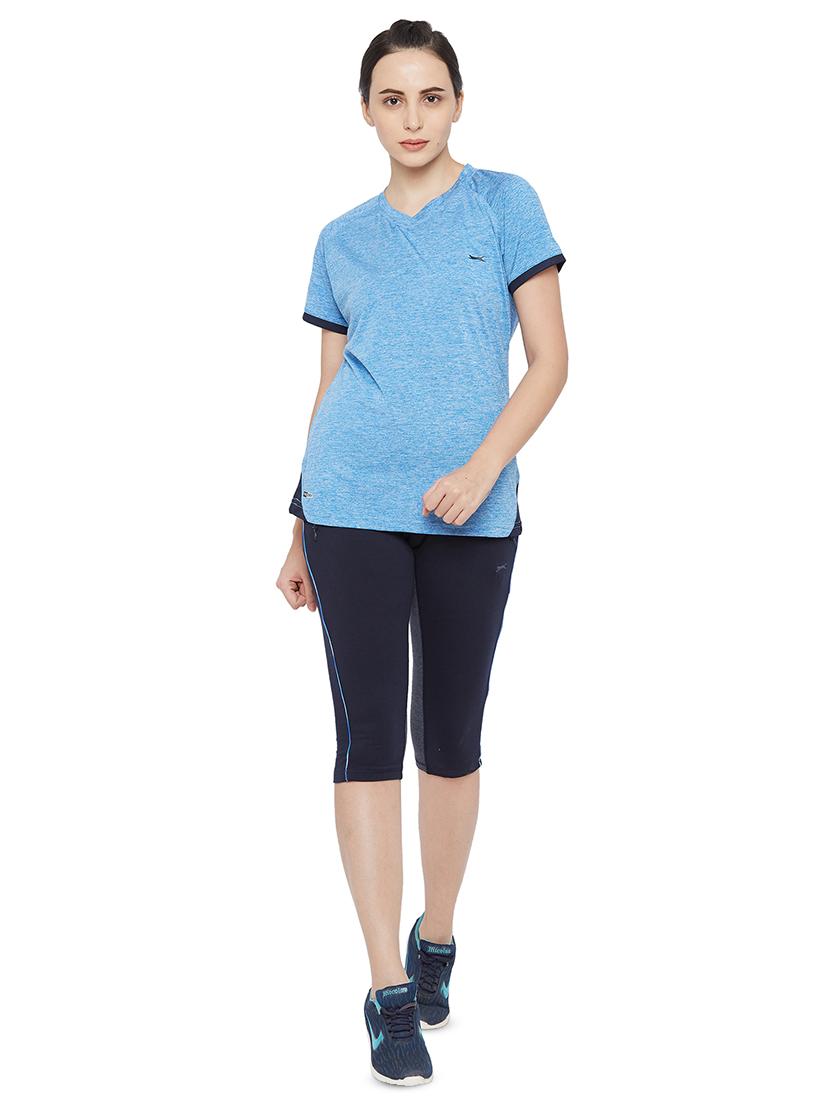 light blue polyester regular tshirt - 17525348 - Standard Image - 3