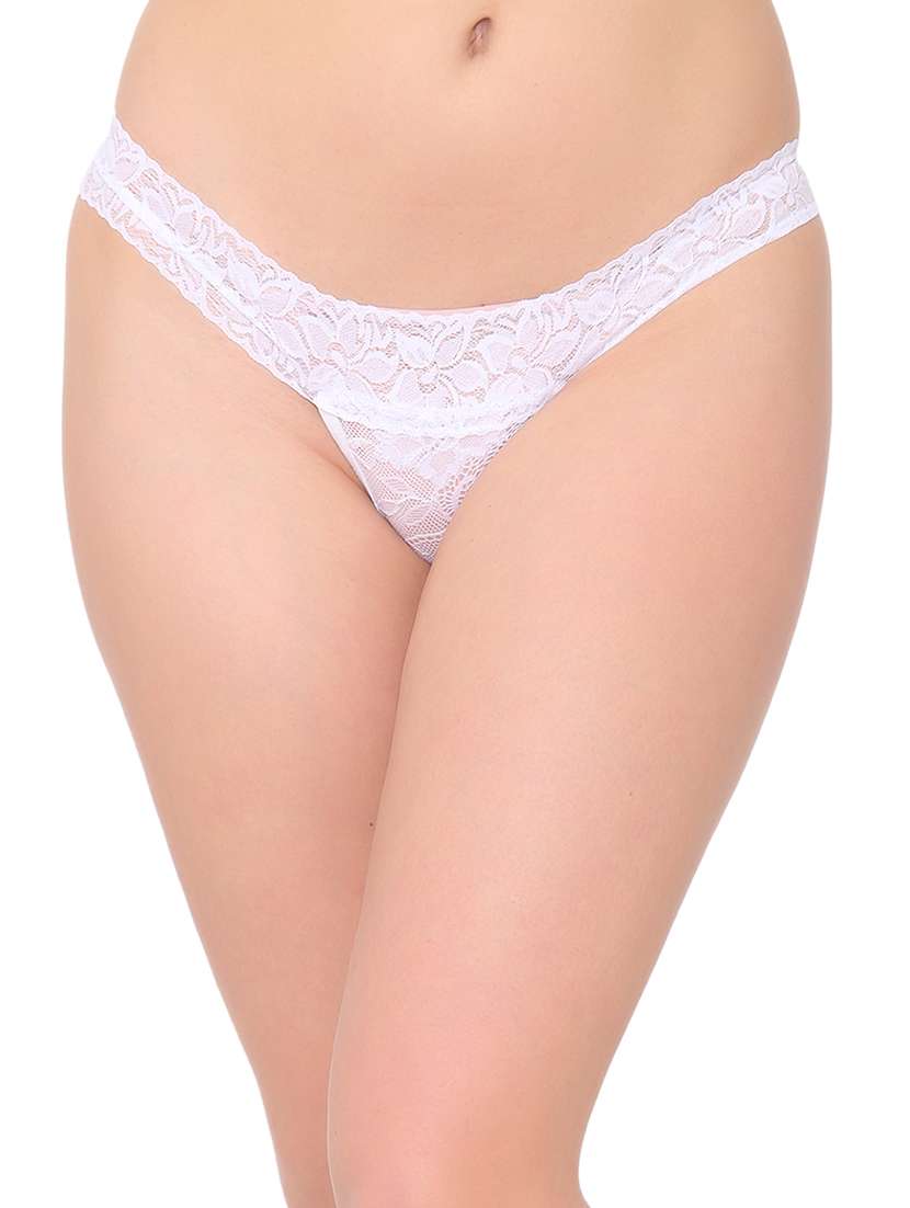 low rise lace detail thongs - 17525901 - Zoom Image - 0