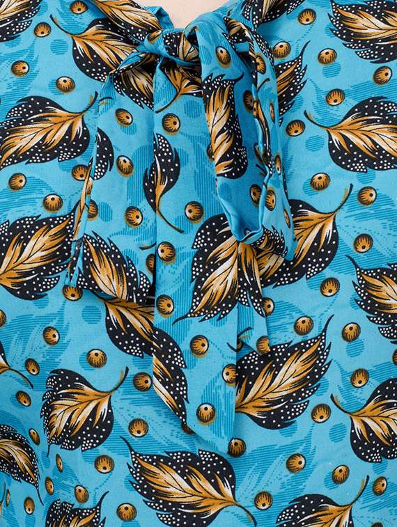 women's straight tie-up neck top - 17527262 -  Standard Image - 3