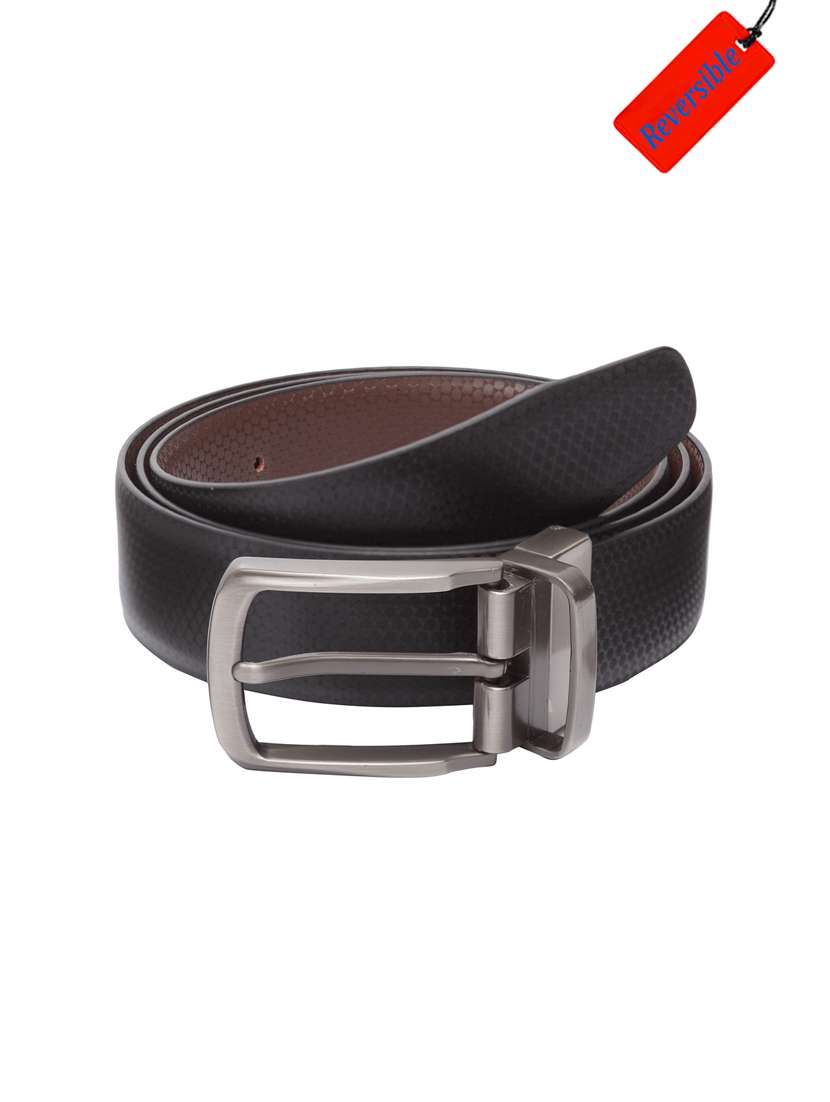 black  leatherette belt