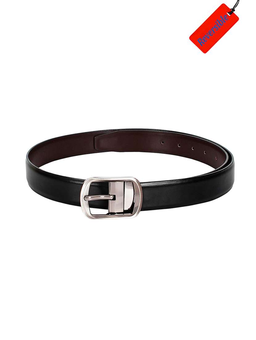 black  leatherette belt