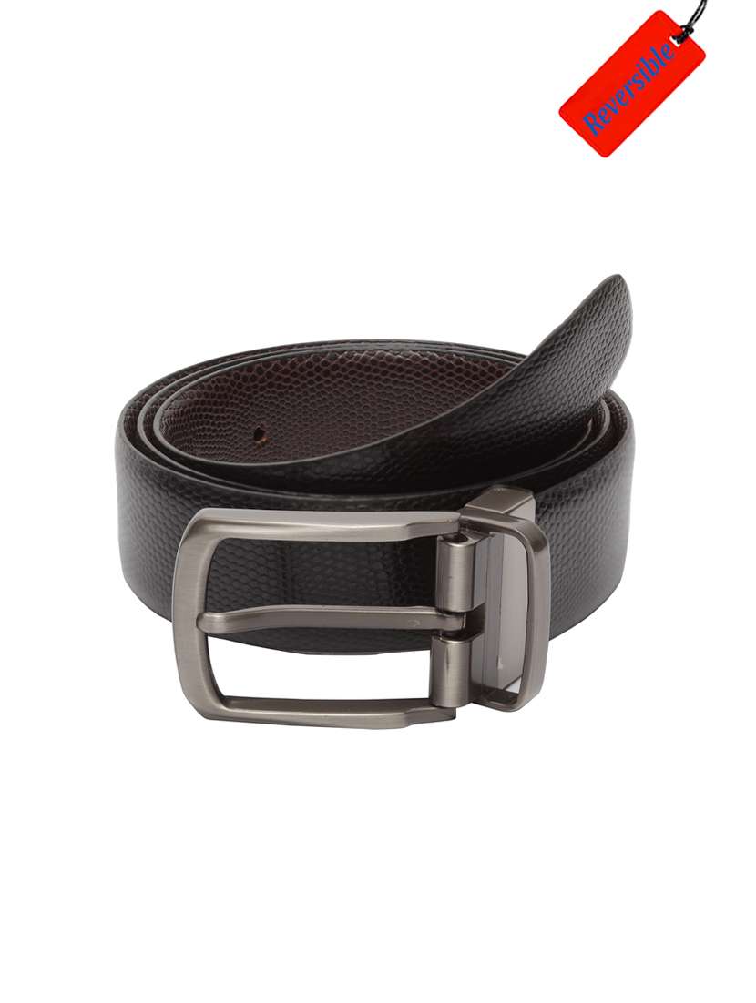 black  leatherette belt