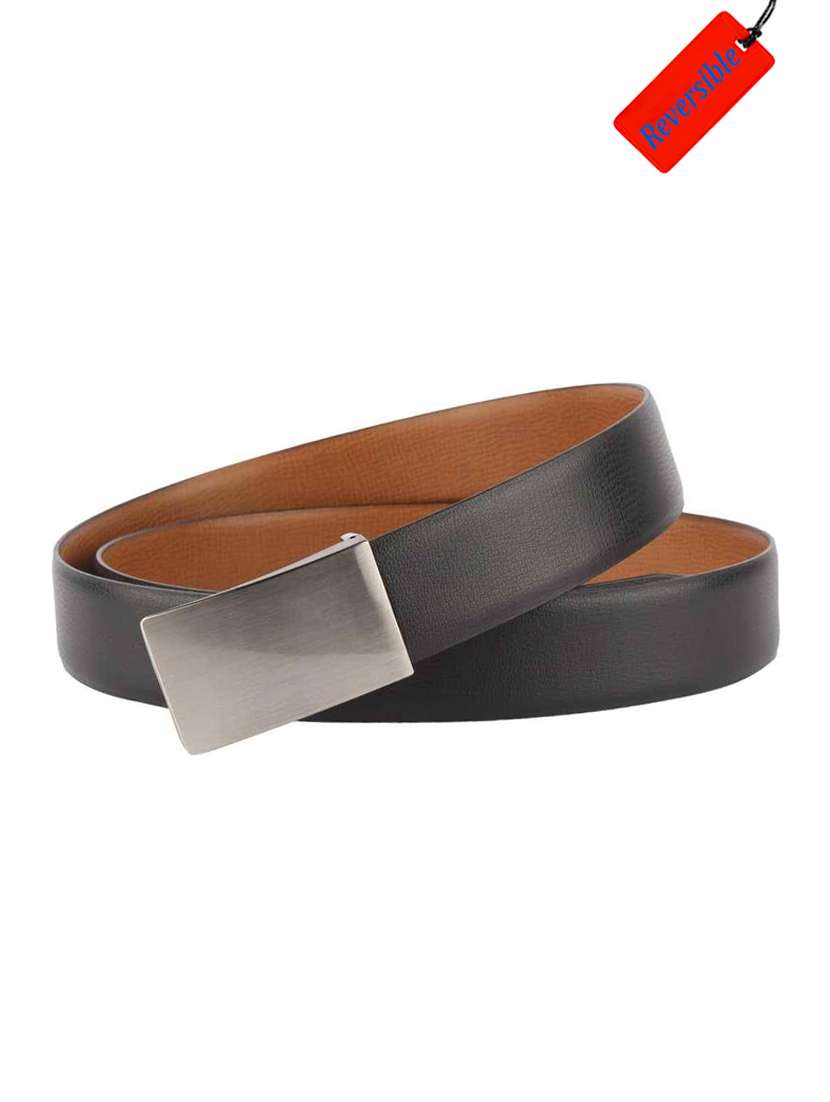 black  leatherette belt