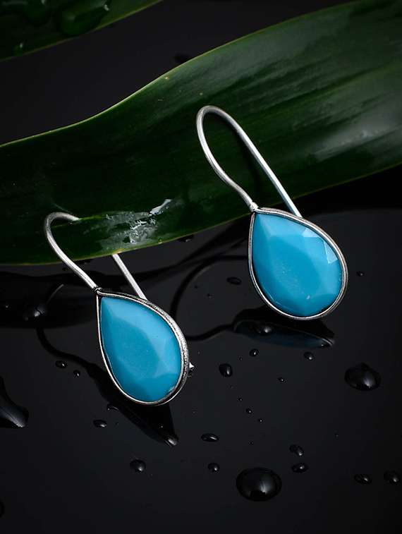 multi colored brass drop earring - 17527604 -  Zoom Image - 0