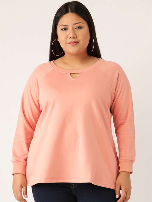 solid fleece plus sweatshirt - 17527607 - Standard Image - 0