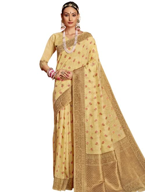 jacquard work paithani saree with blouse - 17527789 -  Standard Image - 0