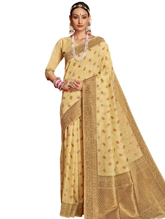 jacquard work paithani saree with blouse - 17527789 -  Zoom Image - 0