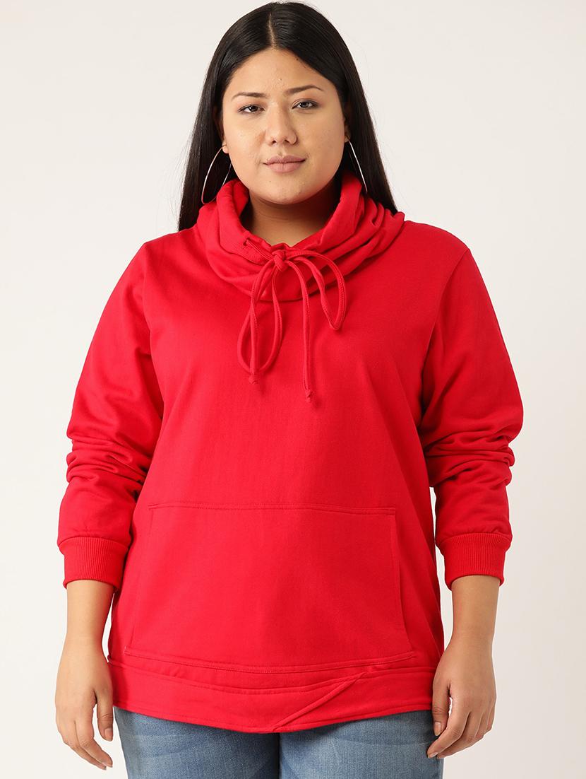 solid fleece plus sweatshirt - 17528182 - Zoom Image - 0