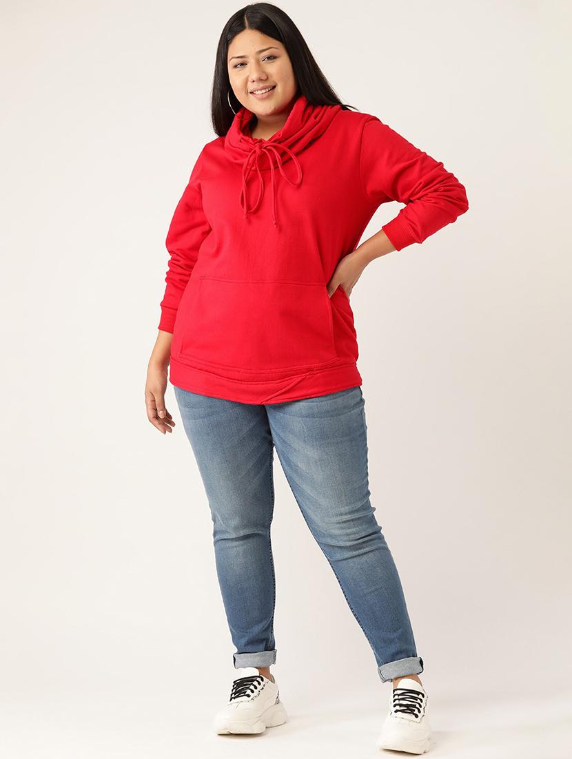 solid fleece plus sweatshirt - 17528182 - Standard Image - 3