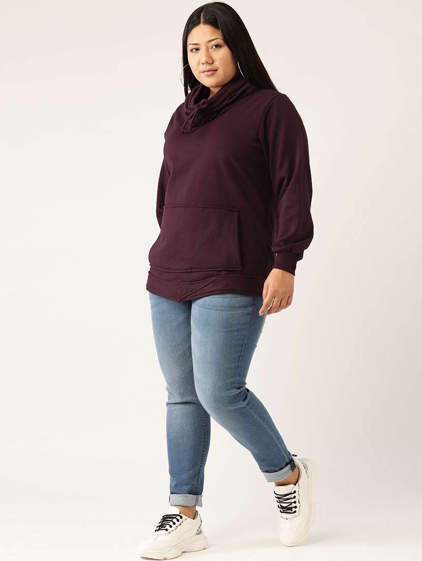 solid fleece plus sweatshirt - 17528185 -  Standard Image - 3