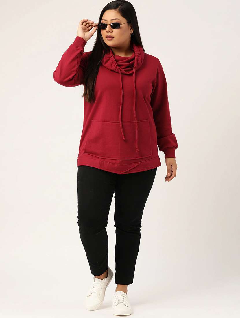 solid fleece plus sweatshirt - 17528187 -  Standard Image - 3
