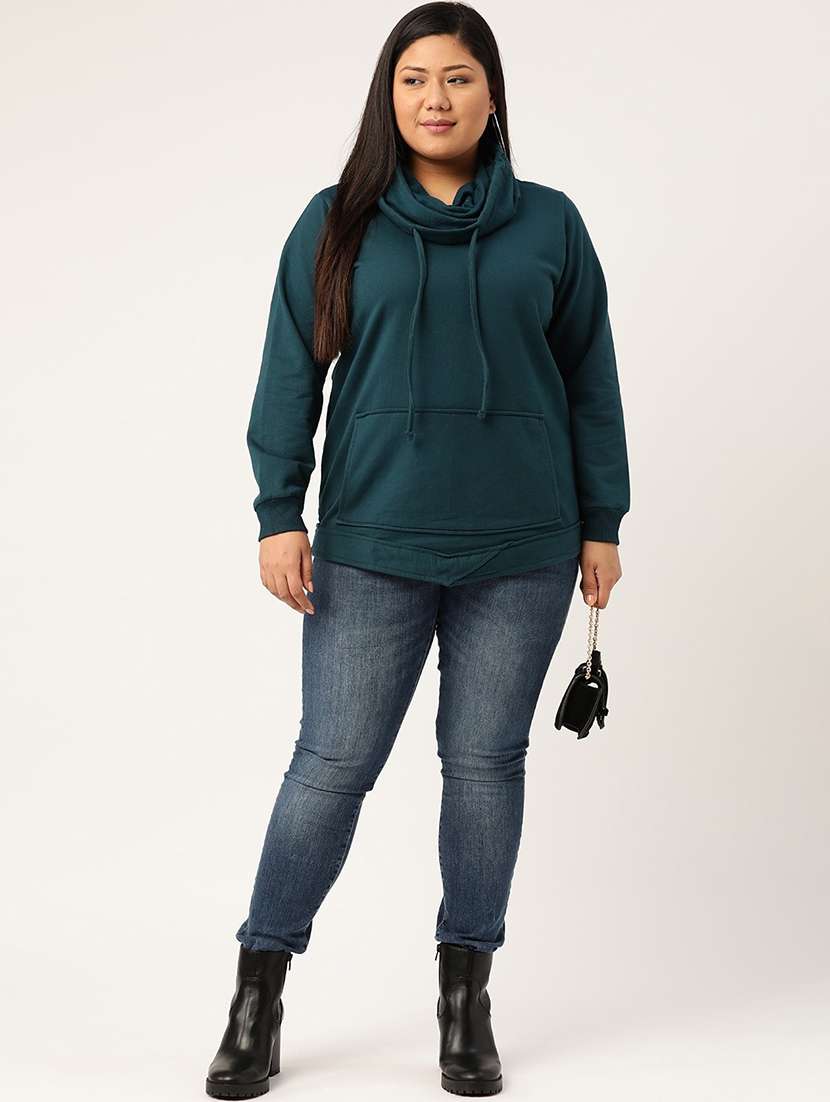 solid fleece plus sweatshirt - 17528188 -  Standard Image - 3
