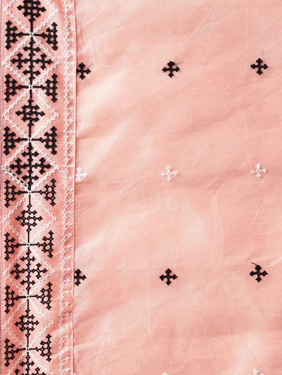 women's embroidered saree with blouse - 17528660 -  Standard Image - 3