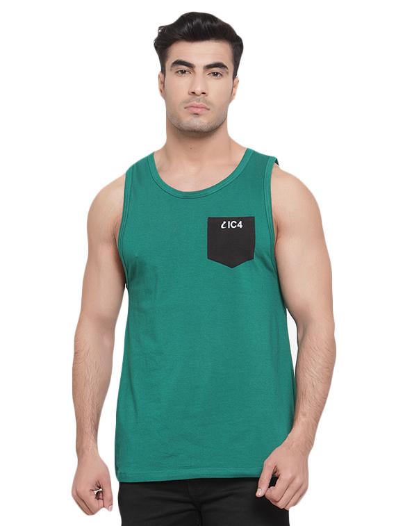 green solid pocket vest - 17529760 - Zoom Image - 0
