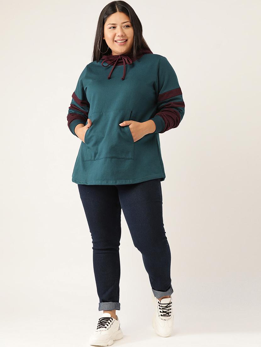 hooded neck plus sweatshirt - 17529852 - Standard Image - 3