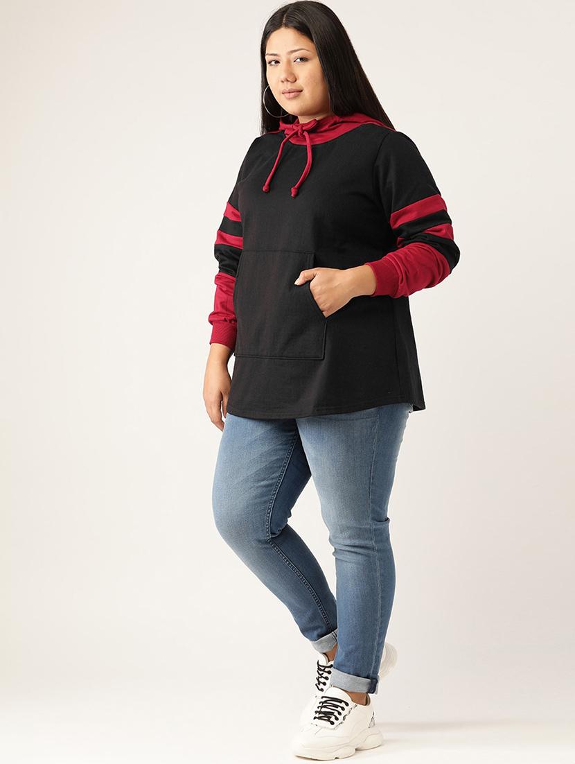 hooded neck plus sweatshirt - 17529854 - Standard Image - 3