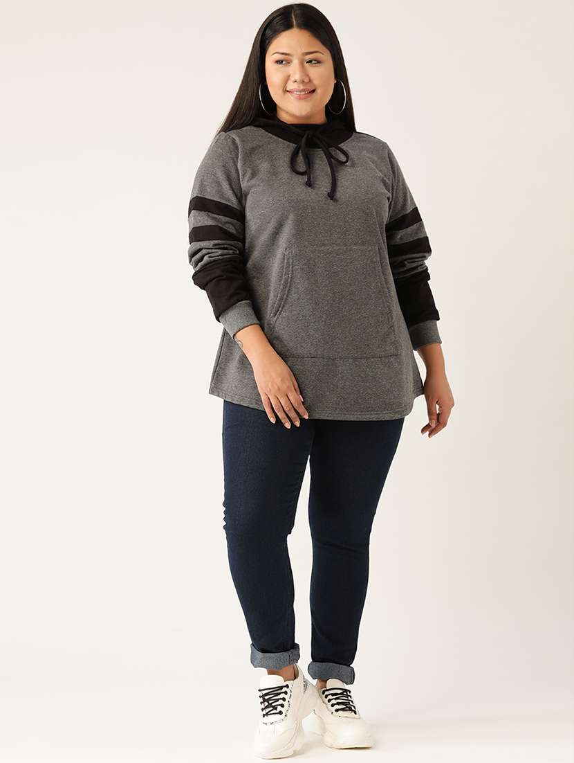 hooded neck plus sweatshirt - 17529855 -  Standard Image - 3