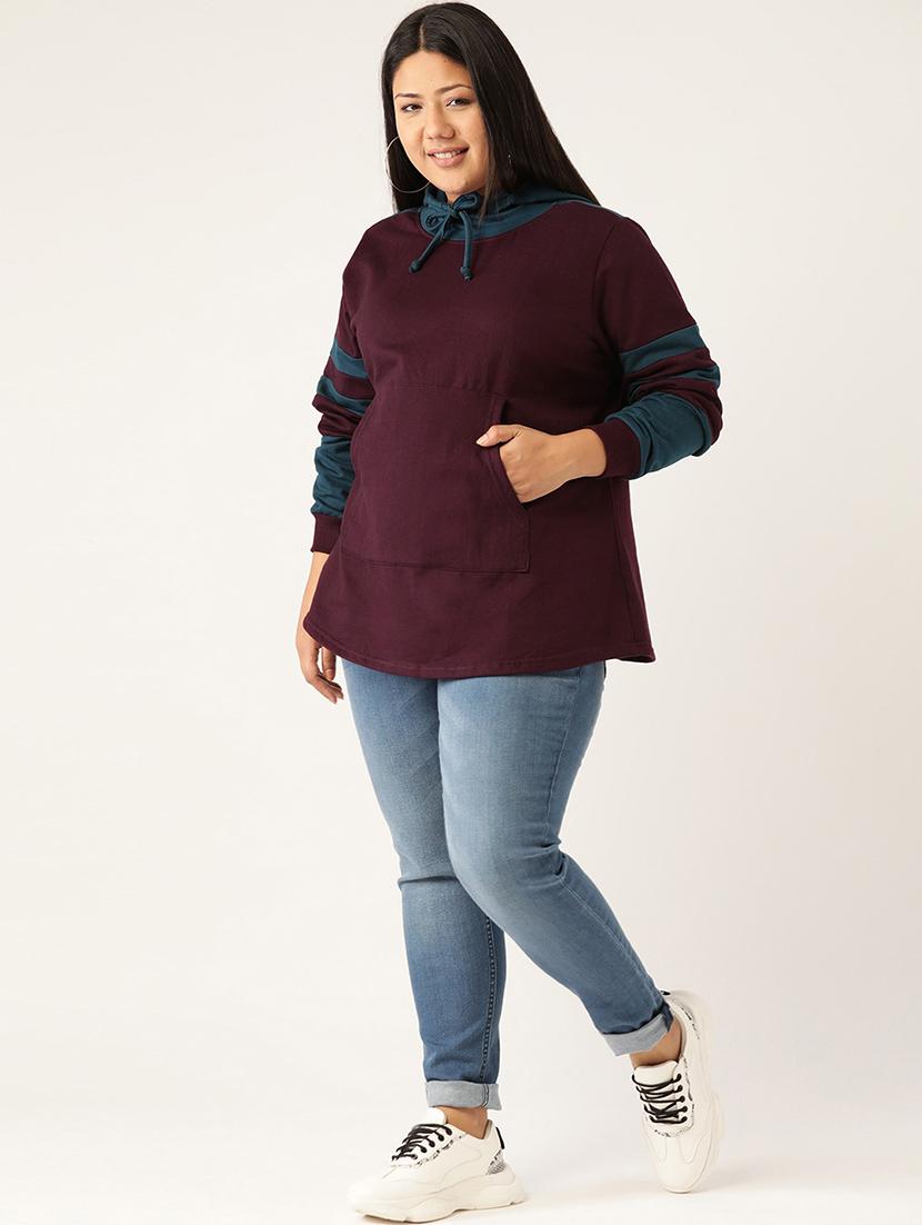 hooded neck plus sweatshirt - 17529856 - Standard Image - 3