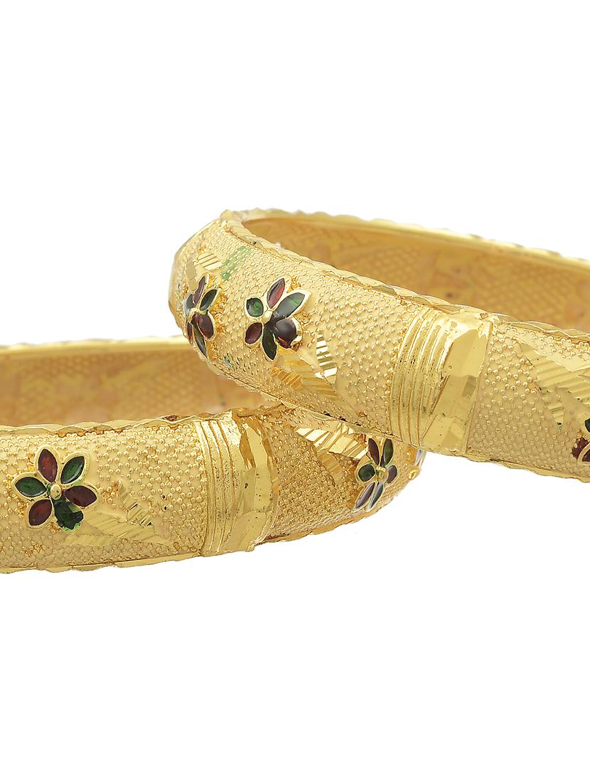 gold brass bangle - 17530556 - Standard Image - 3