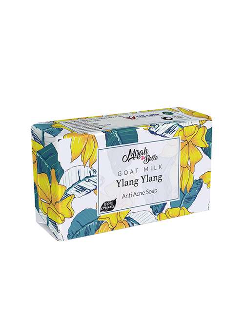 mirah belle - organic goat milk, ylang ylang anti acne soap bar, 125 gm - 17530647 -  Standard Image - 0