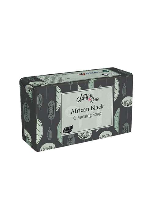 mirah belle - organic black african soap bar - makes skin soft, smooth & clear, 125 gm - 17530670 -  Standard Image - 0