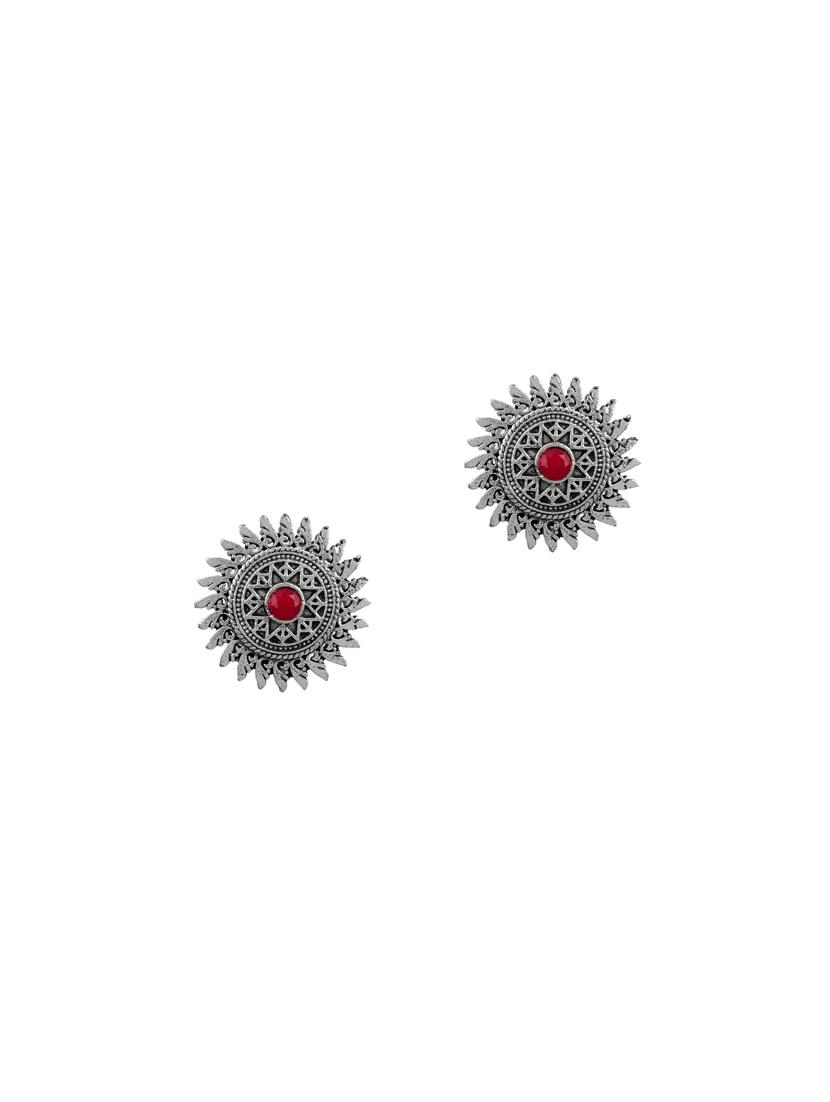 silver brass studs earring - 17531461 - Zoom Image - 0